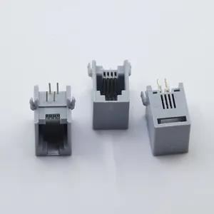 China Leverancier Kabel Junction Fabriek Directe Levering Rj11 Rechte Connector Cat3 4p4c Rj11 Connector