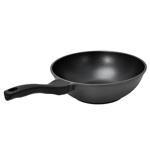 PTFE negro 2 capas revestimiento antiadherente <span class=keywords><strong>Wok</strong></span> Die Cast aluminio utensilios de cocina, interior al aire libre RV <span class=keywords><strong>Camping</strong></span> uso, Gas y seguridad de inducción - Product Image 4