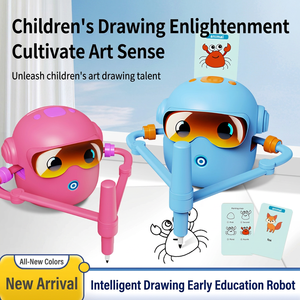 Drawing <b>Toys</b> Set Robot Automatic Painting Educational <b>Toy</b> for Kids 2-<b>4</b> <b>Years</b> Electric Plastic Unisex - Product Image 5