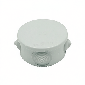 Round <b>Outdoor</b> Junction Box 50x50mm With <b>Cable</b> Gland Holes IP66 Protection - Product Image 2
