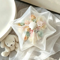 Kertas Pembungkus Bunga Film Jelly Frosted Semi-transparan Fleksibel Tahan Air Perlengkapan Florist Grosir