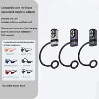 Adaptateur magnétique en alliage d'aluminium Type C femelle Shokz, neuf, sortie 2 broches 4 broches, pour casque audio, charge de montre connectée OTP DOONJIEY