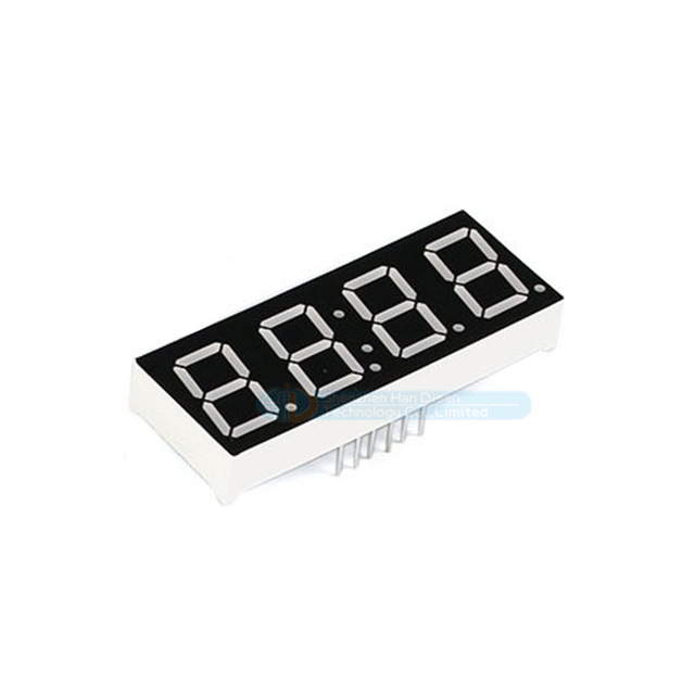 0.4 inch 0.56 Inch Blue Led 4 digital tube Common Anode/ Cathode Display screen with clock point Red Green Yellow 12 Pins DIP12