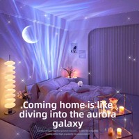 Projecteur LED Ciel Étoilé Nordique, 16 Modes de Couleurs Changeantes, Lampe d'Ambiance Scintillante pour Chambre à Coucher, Cadeau d'Anniversaire pour Filles