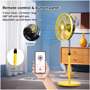 <span class=keywords><strong>Ventilateur</strong></span> sur pied intelligent moderne DC, oscillation à 180 degrés, <span class=keywords><strong>ventilateur</strong></span> sur pied à 6 pales - Product Image 4