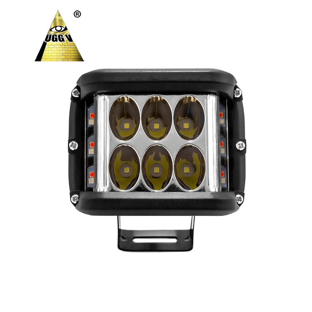 RGB Off Road LED Light Bar Multi Color Side Glow Work Lamp Waterproof High Power for 4x4 SUV Truck Tractor ATV UTV 12V 24V