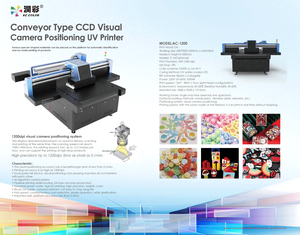 AC-1200 băng tải loại UV phẳng máy in với CCD trực quan máy ảnh cho da và Flex chất liệu in ấn vật liệu khác nhau - Product Image 4