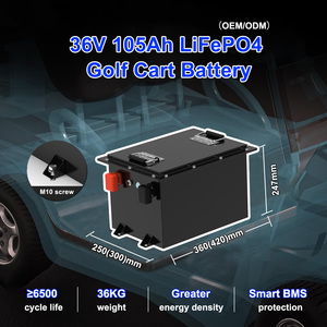แบตเตอรี่ 38.4V 105Ah 4032Wh เซลล์เกรดพรีเมียม พร้อมระบบจัดการแบตเตอรี่อัจฉริยะ (Smart BMS)  ชุดแบตเตอรี่ลิเธียม 5000 รอบการใช้งาน  กระแสปล่อย 50A  LSV - Product Image 3