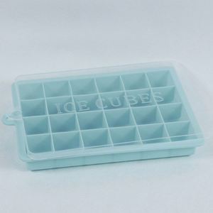 Moule à glaçons en silicone avec couvercles, 15/24 cavités, pour boules et carrés, facile à démouler, vente en gros - Product Image 4
