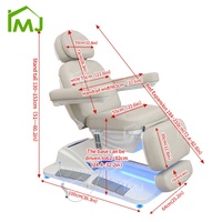Lit de beauté électrique professionnel pour salon, spa, cosmétique, tatouage, massage, cils, esthétique