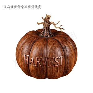 Sculpture personnalisée sur le thème de l'automne : <span class=keywords><strong>Citrouille</strong></span> avec feuilles et chauves-souris, idéale pour les accents d'automne à la maison et les cadeaux de décoration et d'exposition - Product Image 5