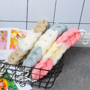 वापस स्नान स्पंज शावर शारीरिक छूटना पट्टा फूल मेष नेट कंधे रंडी लंबी स्पंज बौछार शरीर धोने ब्रश झाग - Product Image 3