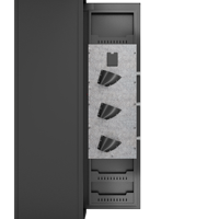 Coffre-fort commercial en acier avec serrure électronique à empreinte digitale, cloisons amovibles, sans assemblage requis, design moderne