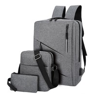 Nouvel Ensemble Sac de Voyage de Bureau pour Hommes, Sac à Dos Multifonction d'Affaires d'Extérieur avec Port USB et Design Personnalisé