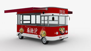 Carrito de comida móvil para restaurante, carro de comida para perros calientes - Product Image 5