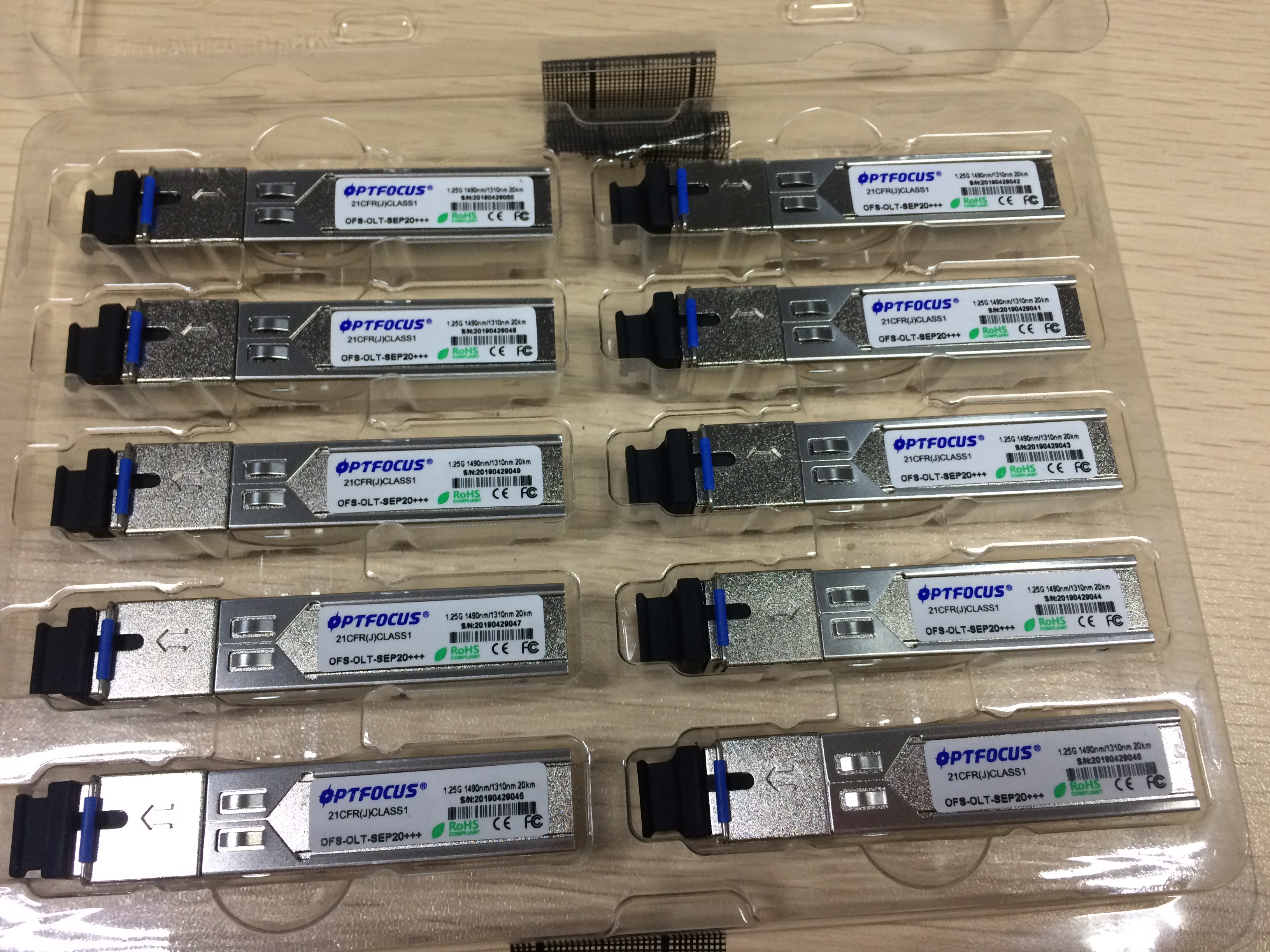 에폰 OLT SFP PON 모듈 1.25G PX20+++ 9 DB (데시벨) 8dB 7 DB (데시벨) TX1490nm / RX1310nm