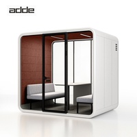 Cabines de bureau modulaires insonorisées, cabine privée pour 4 personnes, bureau insonorisé, cabine de réunion pratique