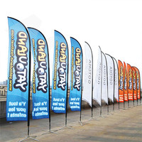 Drapeau de plage personnalisé, drapeau avec impression de Logo personnalisé, drapeau swoooper, plume