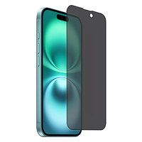 Protection d'écran en verre trempé 2.5D Premium avec plaque de base pour iPhone 16 Pro 2024 - Couverture intégrale et confidentialité