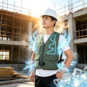 Gilet de refroidissement USB à eau, refroidissement rapide en 15 secondes, protection contre les coups de chaleur pour les travailleurs de la construction, la pêche et le cyclisme - Product Image 3