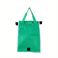 Sac fourre-tout personnalisé en toile non tissée avec bandoulière, design pliable, réutilisable, grande capacité pour les courses et les sacs à main