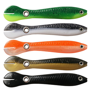 ELEHUA L138 Leurre en PVC à queue de loche souple 3.93in 0.21oz Fork Tail Swimbait Bass Pike Catfish Lake Crucian Carp River - Product Image 1