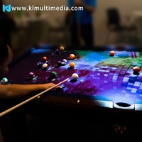 Table de billard interactive à projection numérique, table de billard intelligente VR avec système de projection, jeux de snooker en réalité augmentée en intérieur