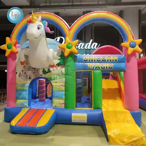 Combinación de trampolín inflable Arco Iris <span class=keywords><strong>castillo</strong></span> inflable <span class=keywords><strong>Bob</strong></span> <span class=keywords><strong>Esponja</strong></span> personalizado de fábrica - Product Image 6