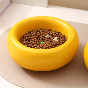 2025 nouveau Design motif solide surélevé chat et <span class=keywords><strong>chien</strong></span> plat bol élégant en céramique mangeoire pour animaux de compagnie avec large bouche <span class=keywords><strong>surélevée</strong></span> chat bol de nourriture - Product Image 2