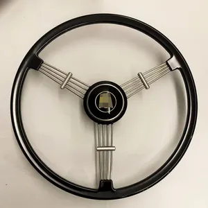 400mm Steering Wheel Retro Classic Style With Black Banjo Design Compatible For Porsche 356 Speedster