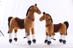 <span class=keywords><strong>Cavallo</strong></span> <span class=keywords><strong>a</strong></span> <span class=keywords><strong>Dondolo</strong></span> di Alta Qualità con Struttura in Metallo e Peluche, Capacità di Carico 60kg, per Bambini dai 5 ai 12 Anni - Product Image 6