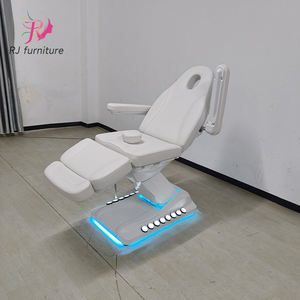 Cama Moderna Personalizable de Metal Blanco para Pestañas y Cejas con Reposacabezas Ajustable para Salón de Belleza Facial y Uso Hospitalario - Product Image 2