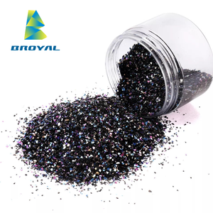 1/64 0.4MM di colore brillante brillante blu polvere nera polvere Glitter polvere per iniezione - Product Image 4