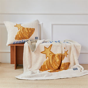 Coperta invernale in jacquard di poliestere lavorato a maglia con faccina sorridente personalizzata XL in offerta speciale - Product Image 5