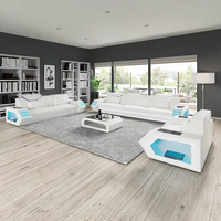 Design Sofa Italienischer Stil Großer moderner Bezug Leder Antik Chinesisch Set Zeit möbel Sofa