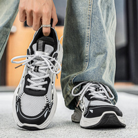 Baskets pour hommes M913, nouveau style automne, chaussures de sport respirantes en maille, semelle épaisse antidérapante, chaussures de course décontractées pour hommes