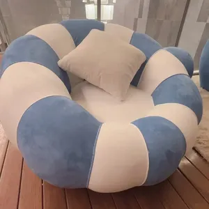 Muebles Modernos Europeos para Sala de Estar, Sofá Esquinero Reclinable de Tela con Compresión al Vacío, para Villas - Product Image 2