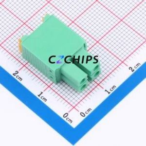 MX15EDGKNH-3.5-2*02P-GN01-Cu-A Plug-in Terminal Block P=3.5mm Connector Plug 2x2P 3.5mm Green - Product Image 2