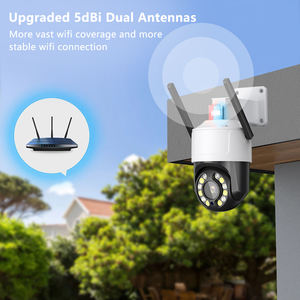 Cámara de Seguridad IP Tipo Domo con Zoom Óptico 5X de 5MP, Detección de Movimiento, Alarma de Luz Roja y Azul, Audio Bidireccional, PTZ, CCTV - Product Image 4