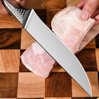 Ensemble de couteaux de chef professionnels en acier inoxydable avec désossage et couteaux de boucher Ensemble ambidextre trois pièces pour la coupe de la viande