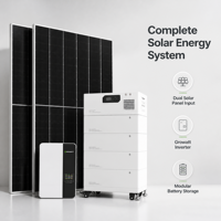 Sistem Tenaga Surya PV Hibrida Cerdas 50kW 100kW On Grid dan Off Grid untuk Komersial dan Industri, Paket Surya Lengkap