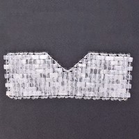 Masque pour les yeux en cristal de quartz blanc pur naturel, anti-rides, rafraîchissant, recyclable, pour le traitement du visage, beauté du visage