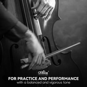 Cuerdas para Contrabajo <span class=keywords><strong>Alice</strong></span>, Cuerdas de Acero para Práctica y Presentaciones, Tono Equilibrado y Vigoroso - Product Image 5