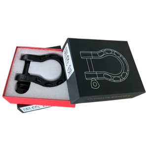 Manilles de remorque forgées rouges robustes avec connecteur à boulon en U, attache de remorquage peinte - Product Image 6