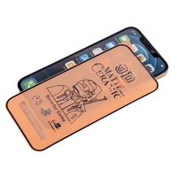 Heybingo Vente chaude Verre trempé 9D antistatique anti-rayures avec colle intégrale, protection d'écran incurvée 2.5D transparente pour iPhone Huawei
