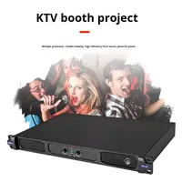 Amplificateur numérique professionnel de classe D série TPM, métal, 550W, 2/4 canaux, montage en rack 1U pour spectacles sur scène et conférences