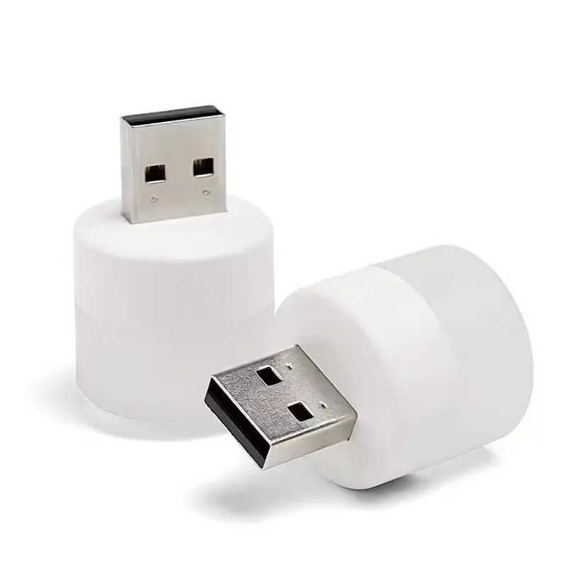 USB 플러그 야간 조명 LED 미니 전구 작은 밤 램프 따뜻한 화이트 침실, 욕실 보육 주방 자동차 USB 빛