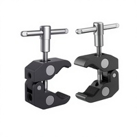 Super Clamp Crab 15-40mm, ensemble de 2 pinces pour tuyaux et tiges avec fixation rapide pour appareil photo - 2058