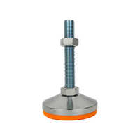 Pieds de nivellement réglables M10 M12 M16 en acier inoxydable avec patins en caoutchouc, robustes pour meubles, machines, armoires et tables