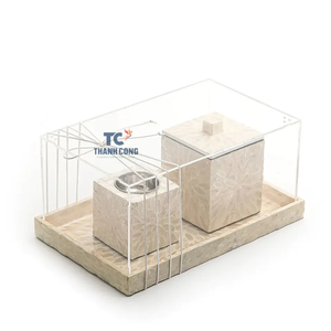 Best Selling Mother of Pearl Mubkhar Serving <b>Tray</b> From Vietnam for Eid and Ramadan Special Occasions - Product Image 2